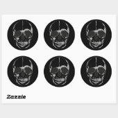 Halloween Stickers-schedel Ronde Sticker (Vel)