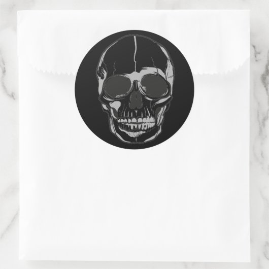 Halloween Stickers-schedel Ronde Sticker (Tas)