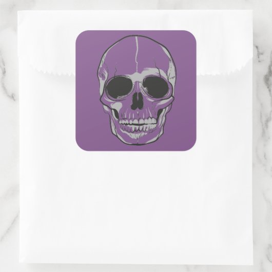 Halloween Stickers-schedel Vierkante Sticker (Tas)