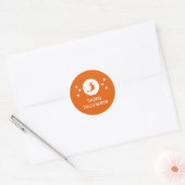 Halloween Stickers slaan, Sinaasappel (Envelop)
