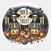 Halloween Stickers with Skeletons (Voorkant)