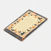 Halloween Sticky Notes met leuke pompoenen en spoo (Schuin)