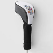 Halloween stiervel, Grappige spookkoe Golfheadcover (Schuin)