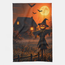 Halloween-stijl keukendoek