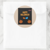 Halloween-stijl Ronde Sticker (Tas)