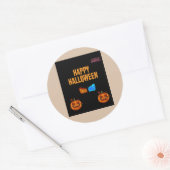 Halloween-stijl Ronde Sticker (Envelop)