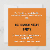 Halloween-stijl schedel, vleermuizen, spinnenwebbe kaart (Achterkant)