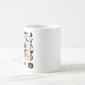 Halloween-stijl schedel, vleermuizen, spinnenwebbe koffiemok (Center)