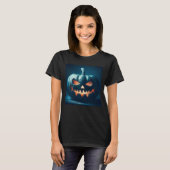 Halloween Stilleven Pompoen Ontwerp T-shirt (Voorkant volledig)