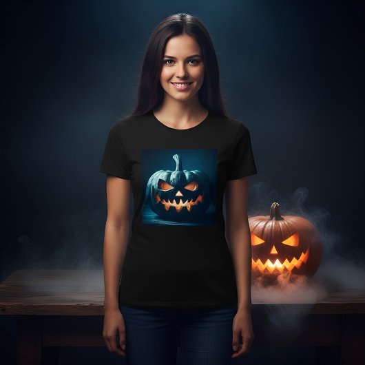 Halloween Stilleven Pompoen Ontwerp T-shirt