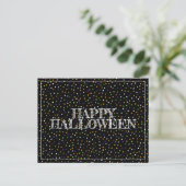 Halloween Stippen Briefkaart (Staand voorkant)