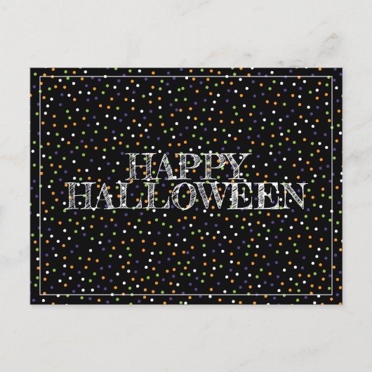 Halloween Stippen Briefkaart (Voorkant)