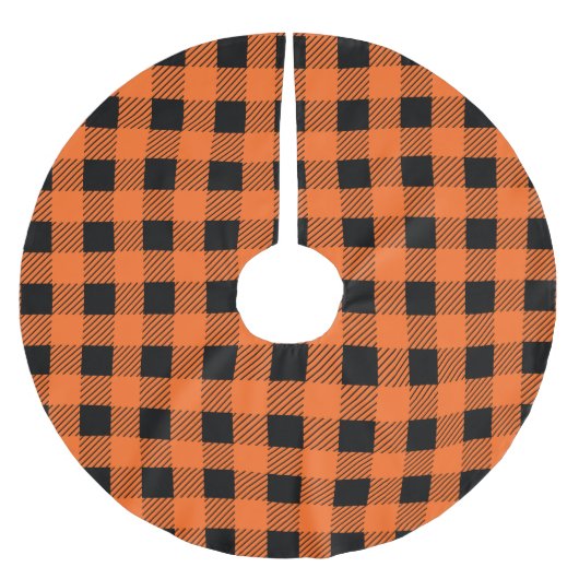 Halloween-Stippen gepenseld Polyester Tree Skirt Kerstboom Rok (Voorkant)