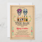 Halloween Stock de Bar nodigde suikerschedels uit Kaart (Voorkant)