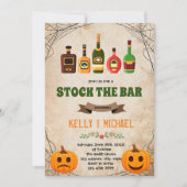 Halloween stock de bar thema uitnodiging (Voorkant)