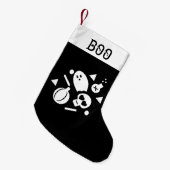 Halloween Stocking | Poison Ghost Pumpkin Confetti Kleine Kerstsok (Voorkant (Hangend))