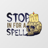 Halloween Stop In For A Spell Winkel  Raamsticker (Vel)