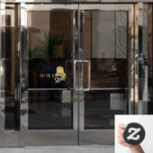 Halloween stop in voor een spelletje raamsticker (Kantoordeur)