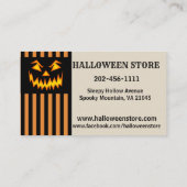Halloween Store Pumpkin Patch personaliseren Visitekaartje (Achterkant)