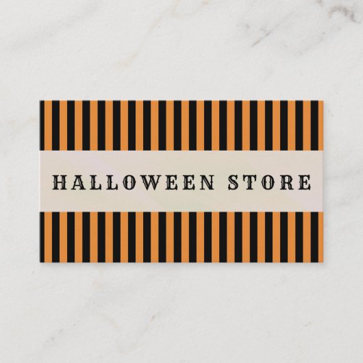 Halloween Store Pumpkin Patch personaliseren Visitekaartje (Voorkant)