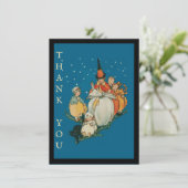  Halloween Storytime Little Witch Black Cat Bedankkaart (Staand voorkant)