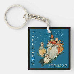 Halloween Storytime Little Witch Black Cat Sleutelhanger