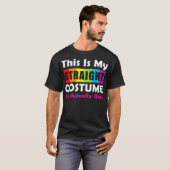 Halloween strak kostuum ik ben eigenlijk homo-GBTQ T-shirt (Voorkant volledig)