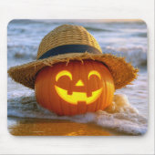 Halloween Strand Jack-o-lantern Muismat (Voorkant)