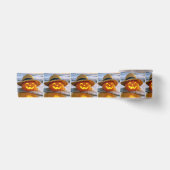 Halloween Strand Jack-o-lantern Satijnen Lint (Voorkant)