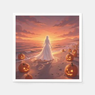 Halloween strandthema servet