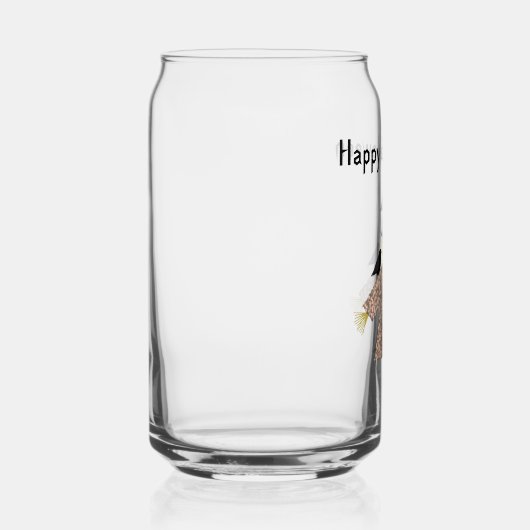 Halloween Straw Scarecrow en Ravens Custom Blikvorm Glas (Rechts)