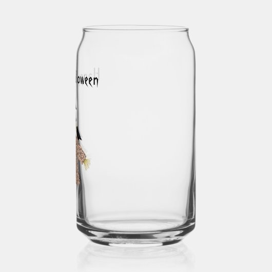 Halloween Straw Scarecrow en Ravens Custom Blikvorm Glas (Links)