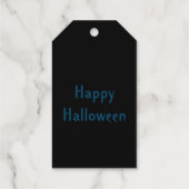 Halloween Straw Scarecrow en Ravens Custom Cadeaulabels (Achterkant)