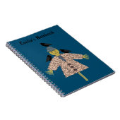 Halloween Straw Scarecrow en Ravens Custom Notitieboek (Rechterzijde)