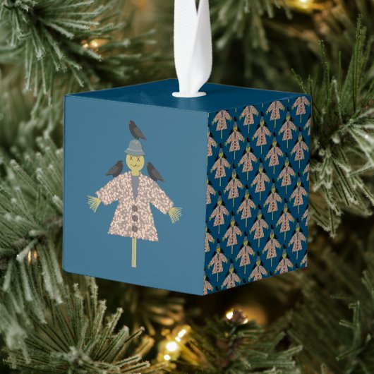 Halloween Straw Scarecrow en Ravens Patterned Decoratie (Boom)