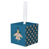 Halloween Straw Scarecrow en Ravens Patterned Decoratie (Voorkant hoekig)