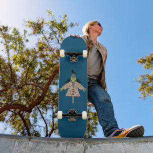 Halloween Straw Scarecrow en Ravens Persoonlijk Skateboard