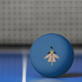 Halloween Straw Scarecrow en Ravens Pingpongbal (Net)
