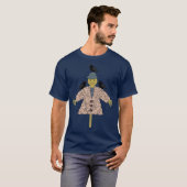 Halloween Straw Scarecrow en Ravens T-shirt (Voorkant volledig)