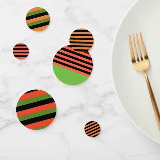 Halloween Strepen Assorti Confetti (Groep)