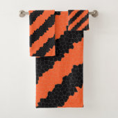 halloween strepen badhanddoekset bad handdoek (Insitu)