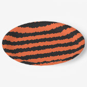 halloween strepen borden papieren bordje (Gekanteld)