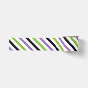 Halloween Strepen – Krachtig Diagonaal Patroon Grosgrain Lint