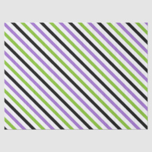 Halloween Strepen – Krachtig Diagonaal Patroon Tissuepapier