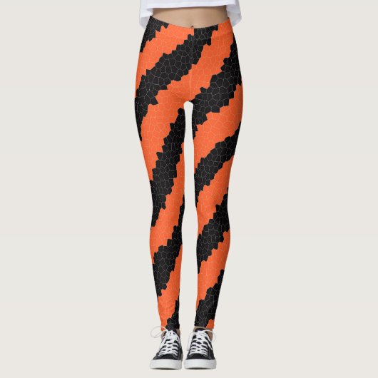 halloween strepen leggings (Voorkant)