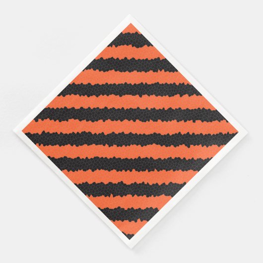 halloween strepen papier servetten (Hoek)