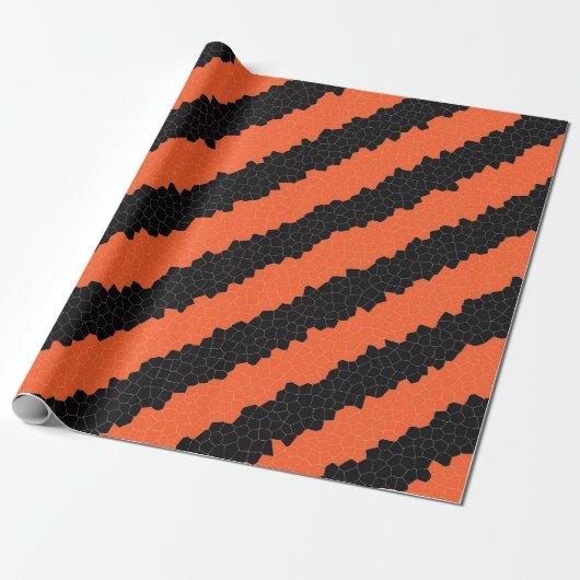 halloween strepen voor het inpakken van papier (Uitgerold)