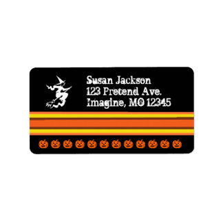 Halloween Stripe Etiket