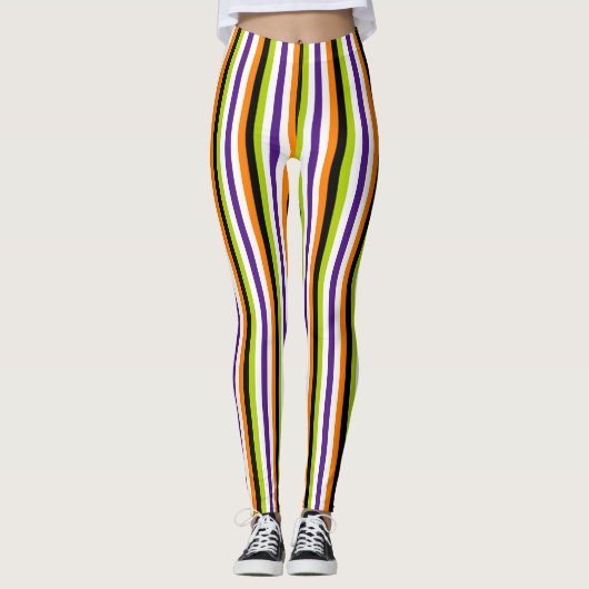 Halloween Stripe Leggings (Voorkant)