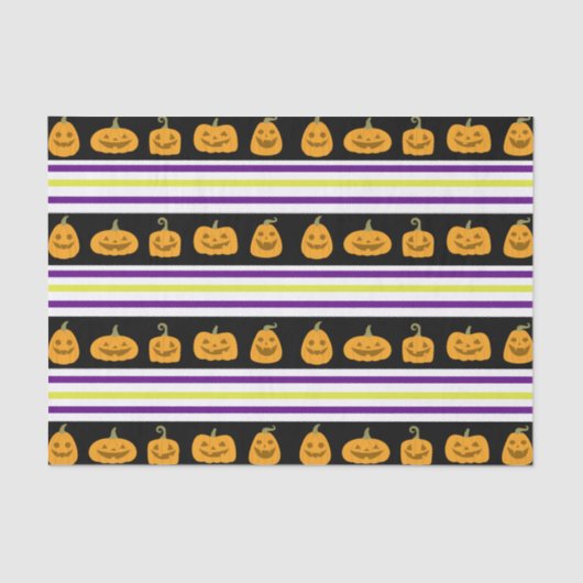 Halloween Stripe-weefselpapier Tissuepapier (Voorkant)